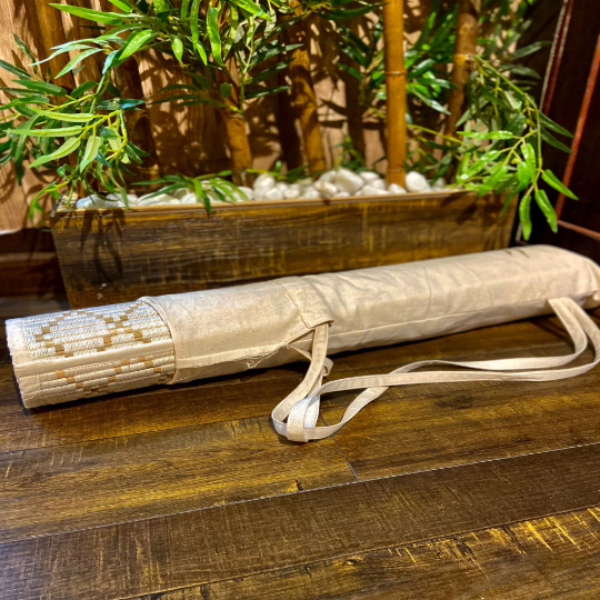 Handmade Elephant Grass Yoga Mat With Free Yoga Bag