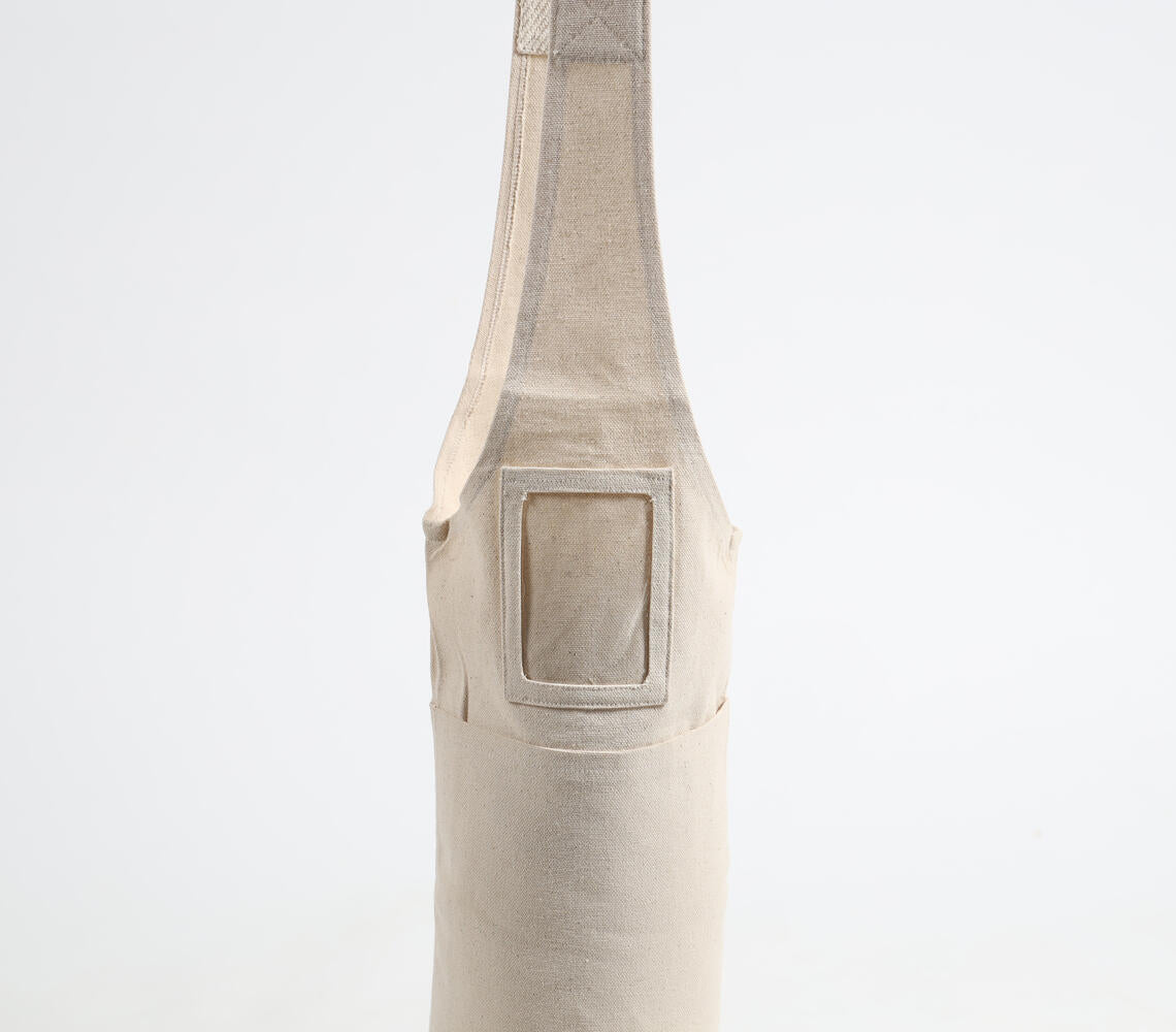 Hand Stitched Cotton Canvas Tote Bag for Yoga Mat