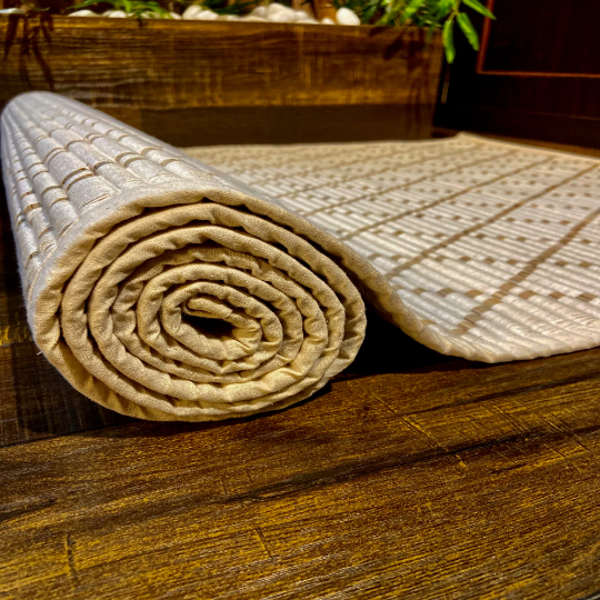 Handmade Elephant Grass Yoga Mat With Free Yoga Bag