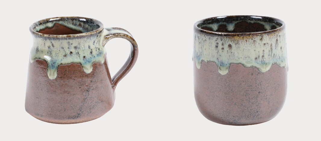 Coffee Mugs Japanese Hand-crafted Clay Big & Small