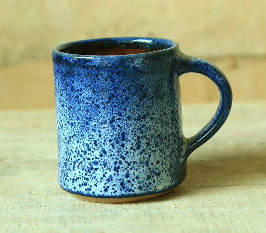 Handmade Blue Stoneware Coffee Mug